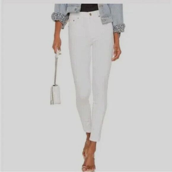 PISTOLA Jennifer Oslo White High-Waisted Skinny Jeans Women's Size 28 NWT - Picture 3 of 4